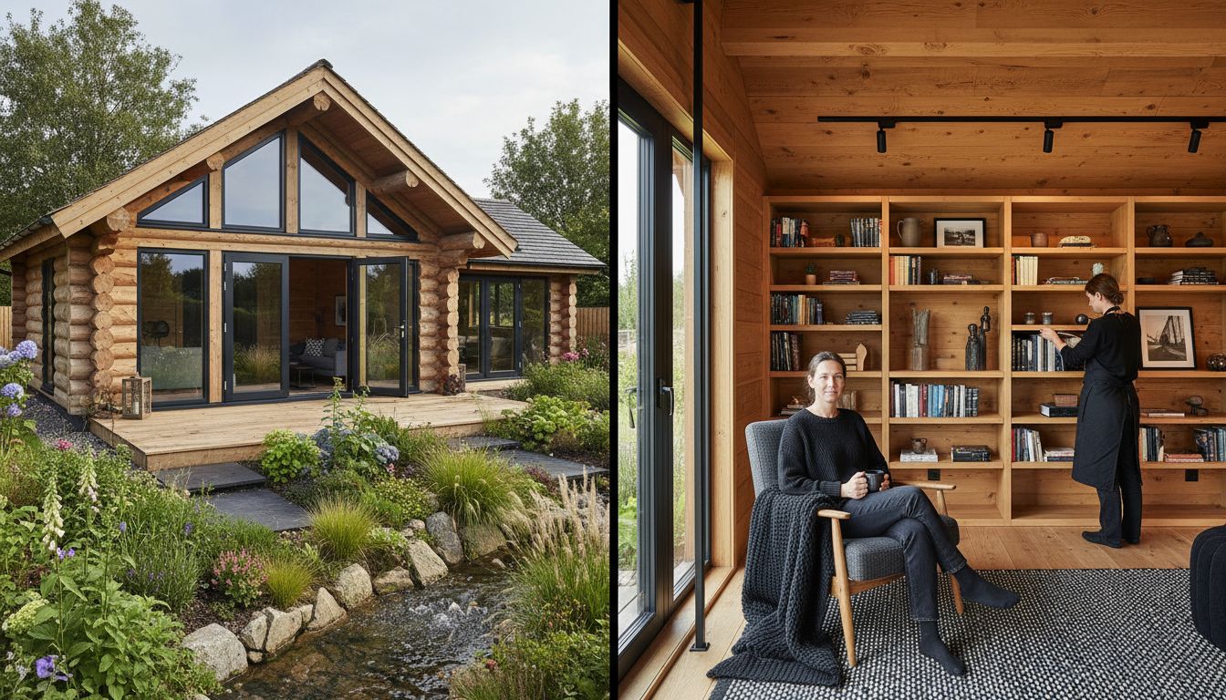 custom log cabin interior