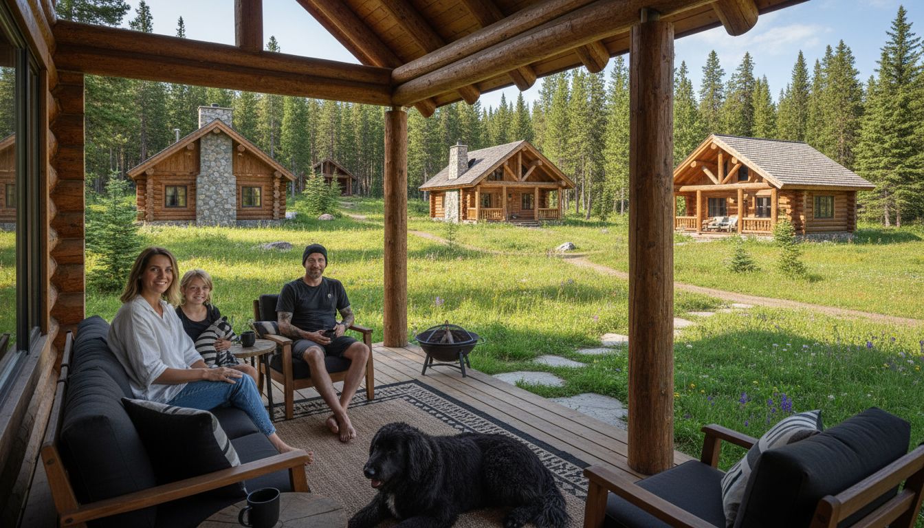 top custom log cabins hero header image