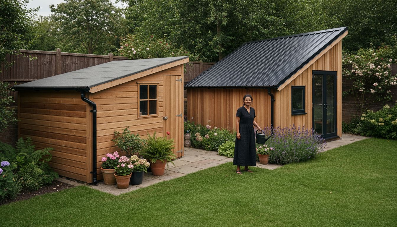 asymmetrical pent roof