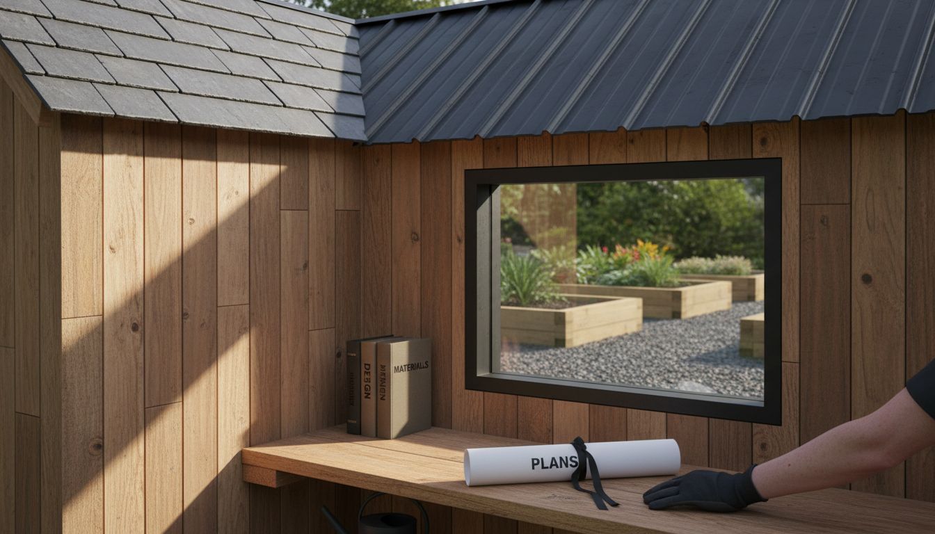 Detailed shed roof and material options