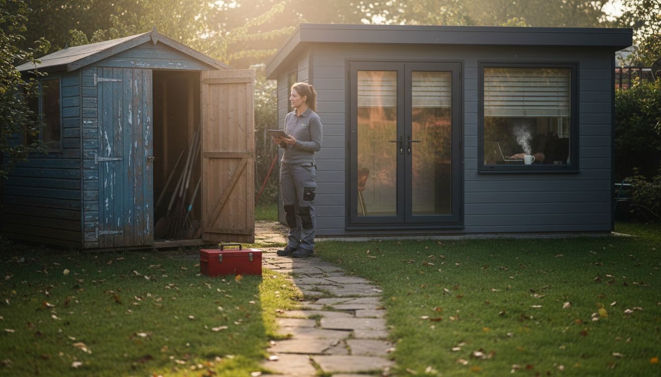 Comparing shed and garden room structures