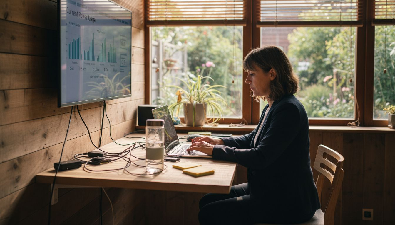 Modern garden office with sustainable tech