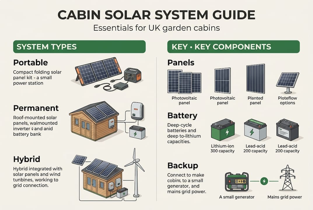 Infographic compares solar setups and key parts