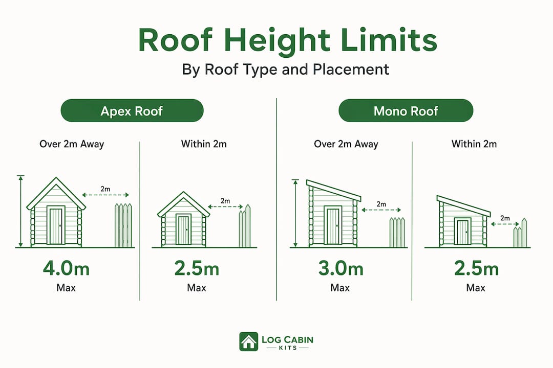 Infographic comparing apex and mono roof height limits