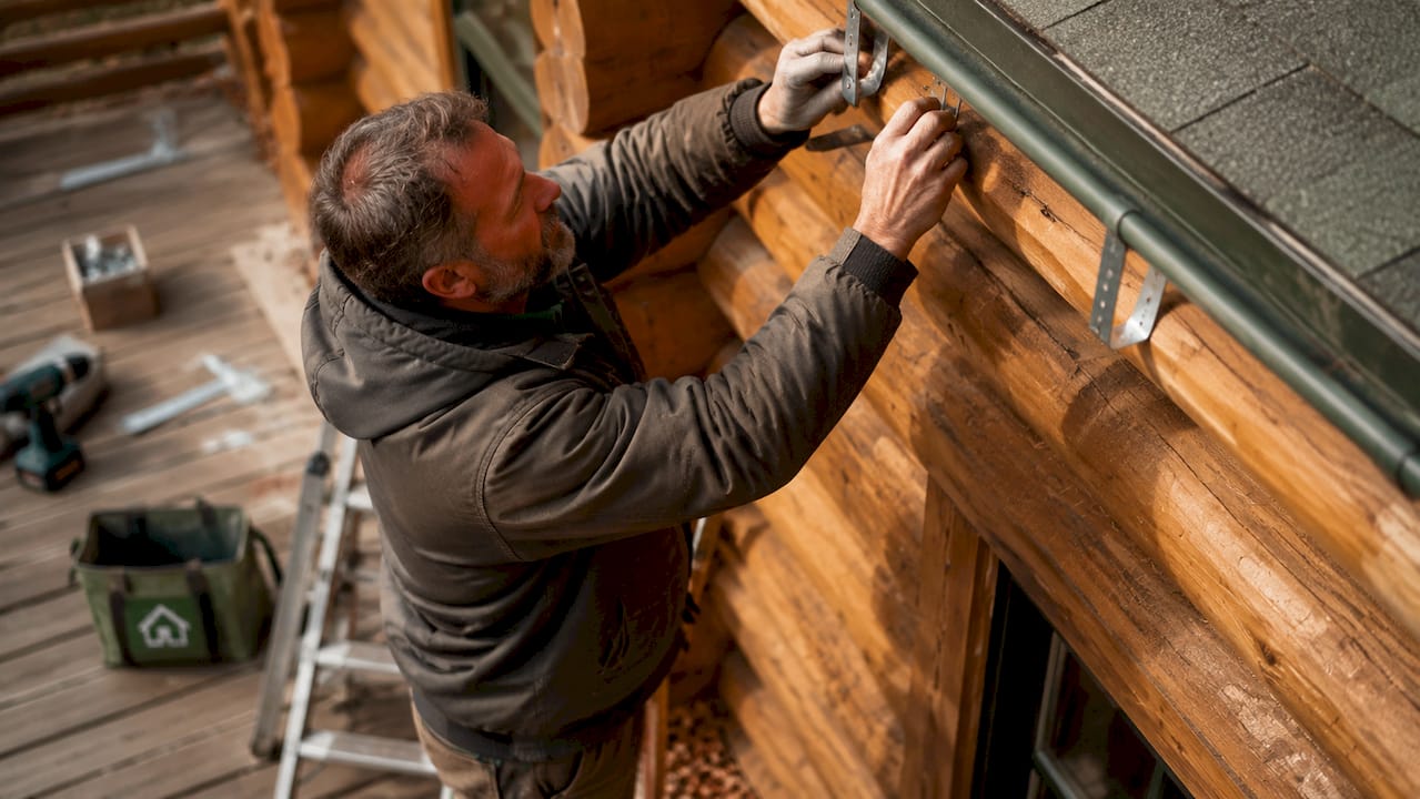 The role of guttering in log cabins explained