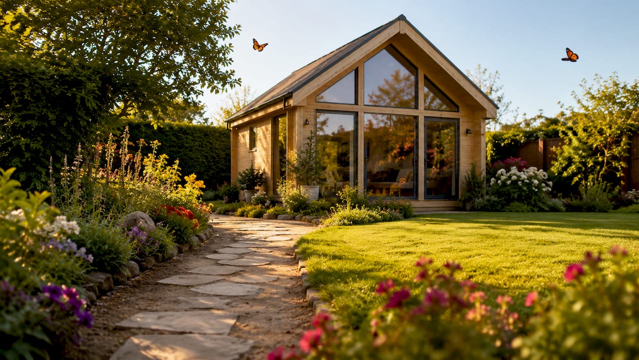 Why Scandi cabins suit UK gardens so well