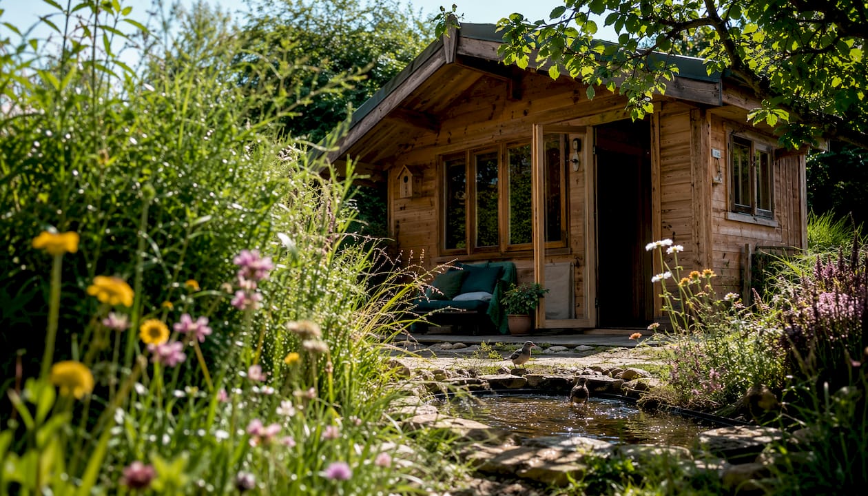 What is a wildlife garden cabin and how does it work?