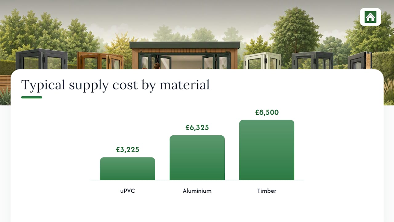 Comparison of three bifold door materials