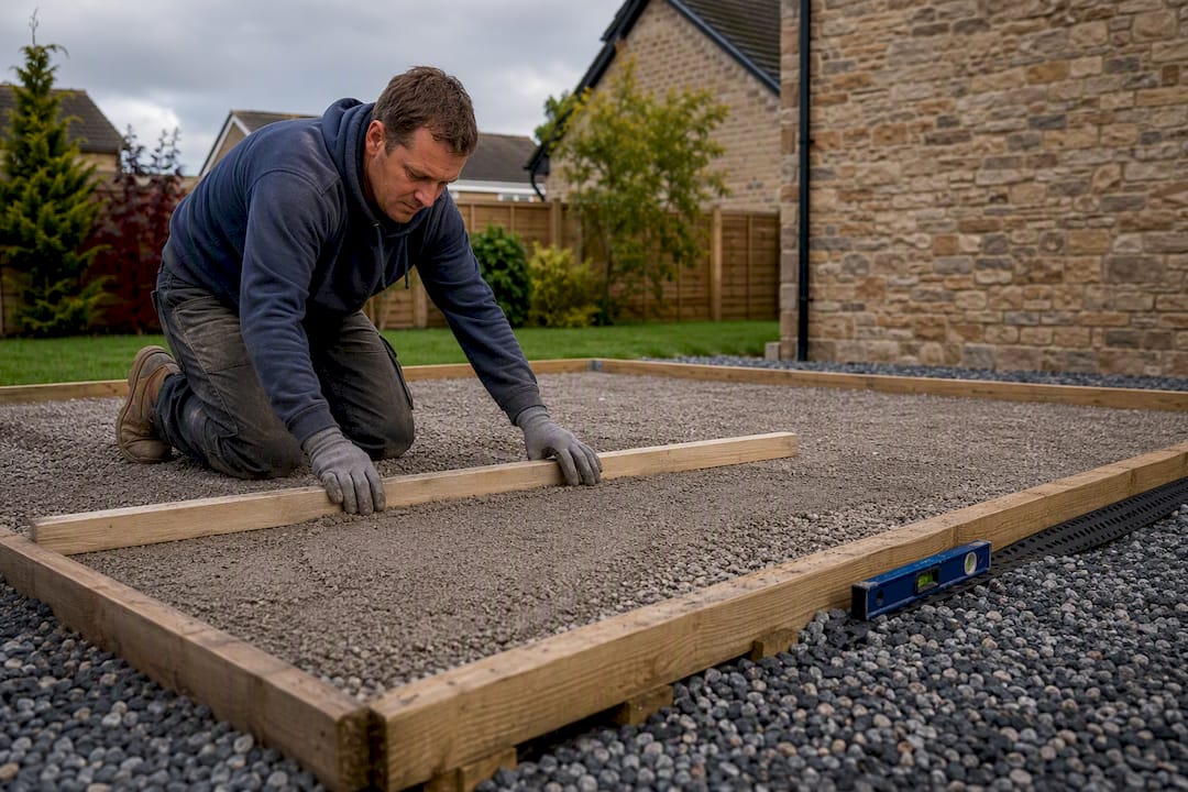 Budget for a UK log cabin base: £80–£150/m² and bespoke quotes