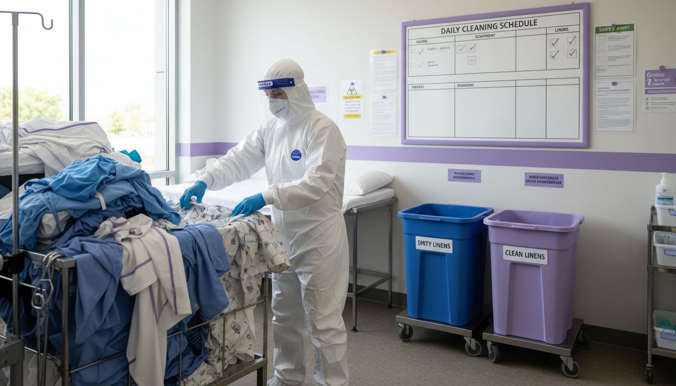 medical laundry process