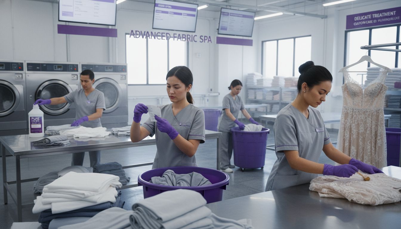 professional laundry process