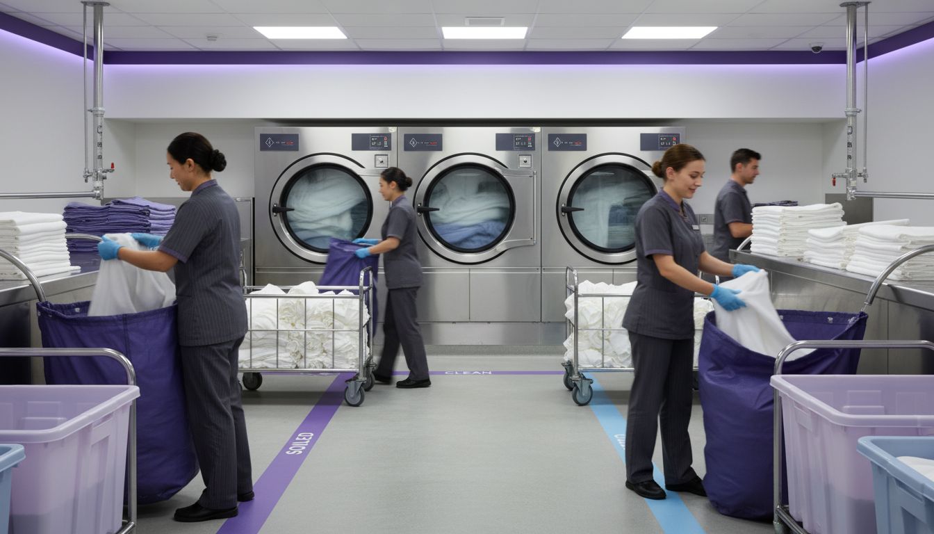 hotel laundry room