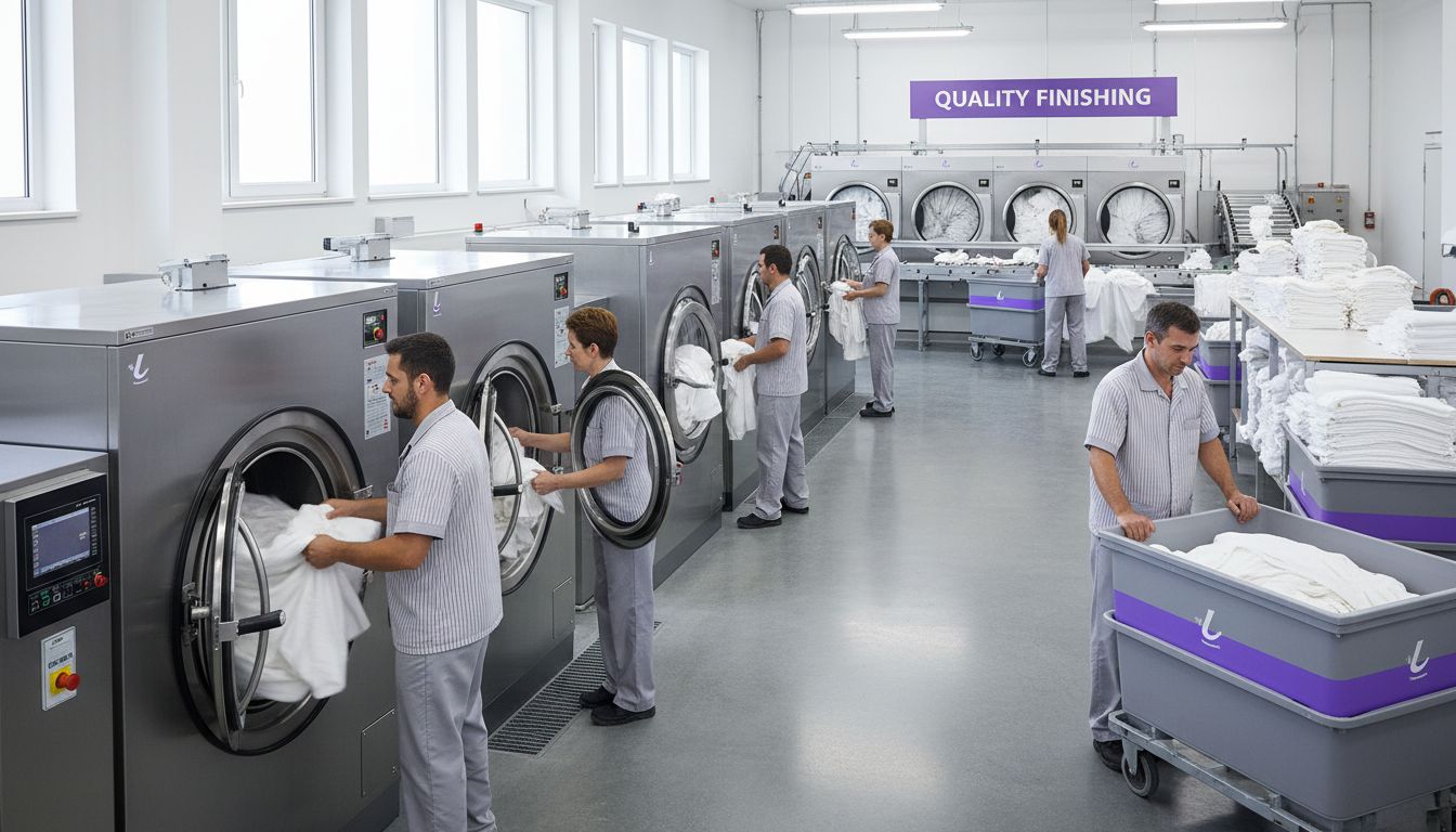 commercial laundry operation