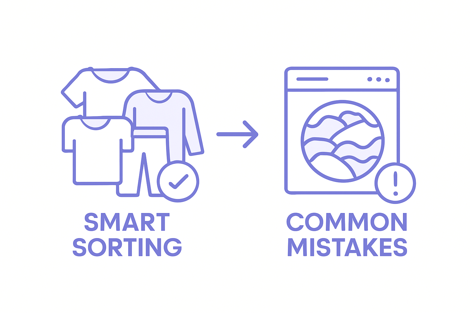Comparison of proper and improper laundry methods