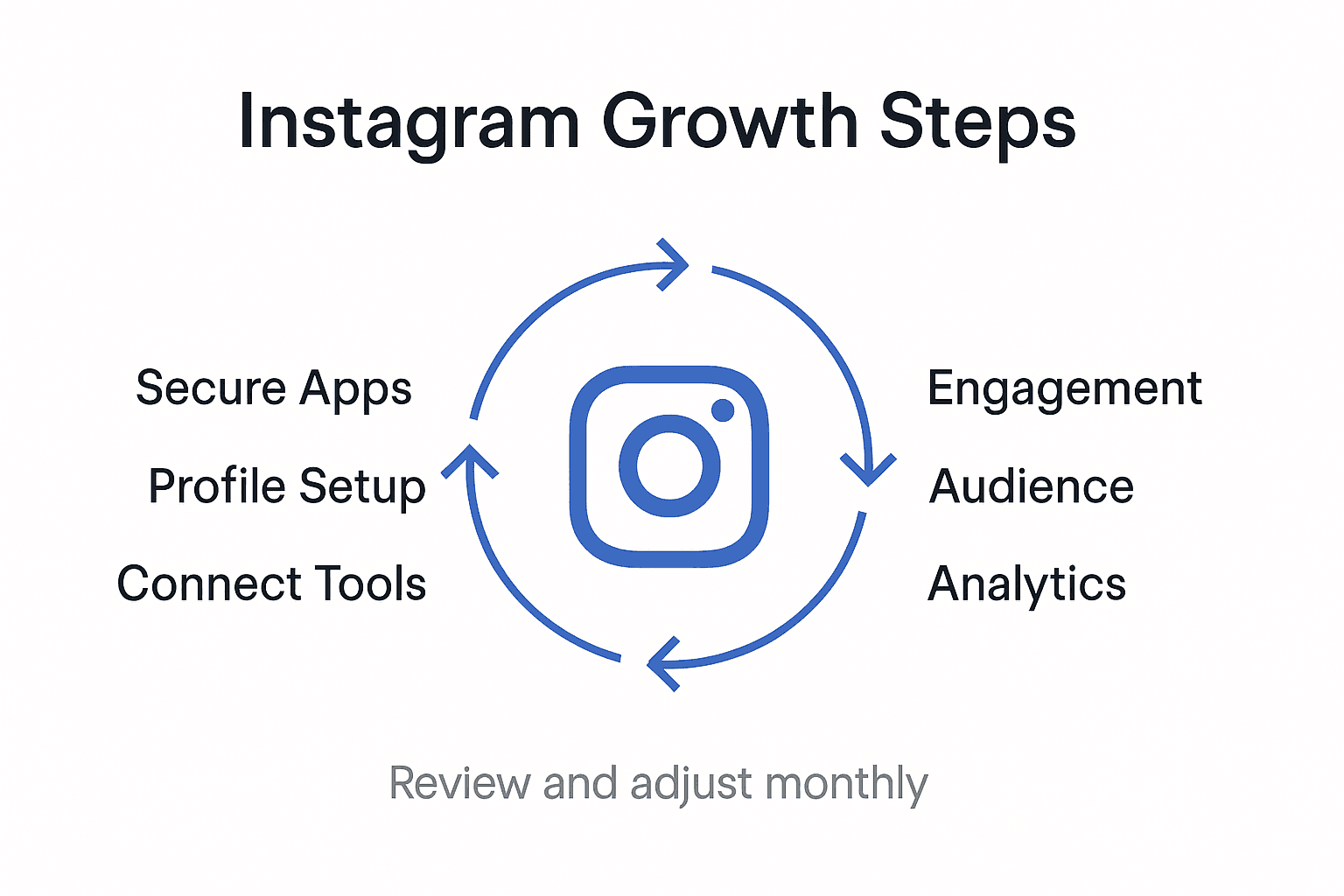 Infographic on Instagram follower growth strategy