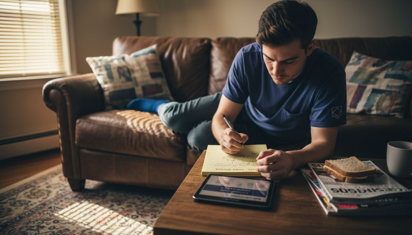 Persona dibujando el perfil de la audiencia de Instagram
