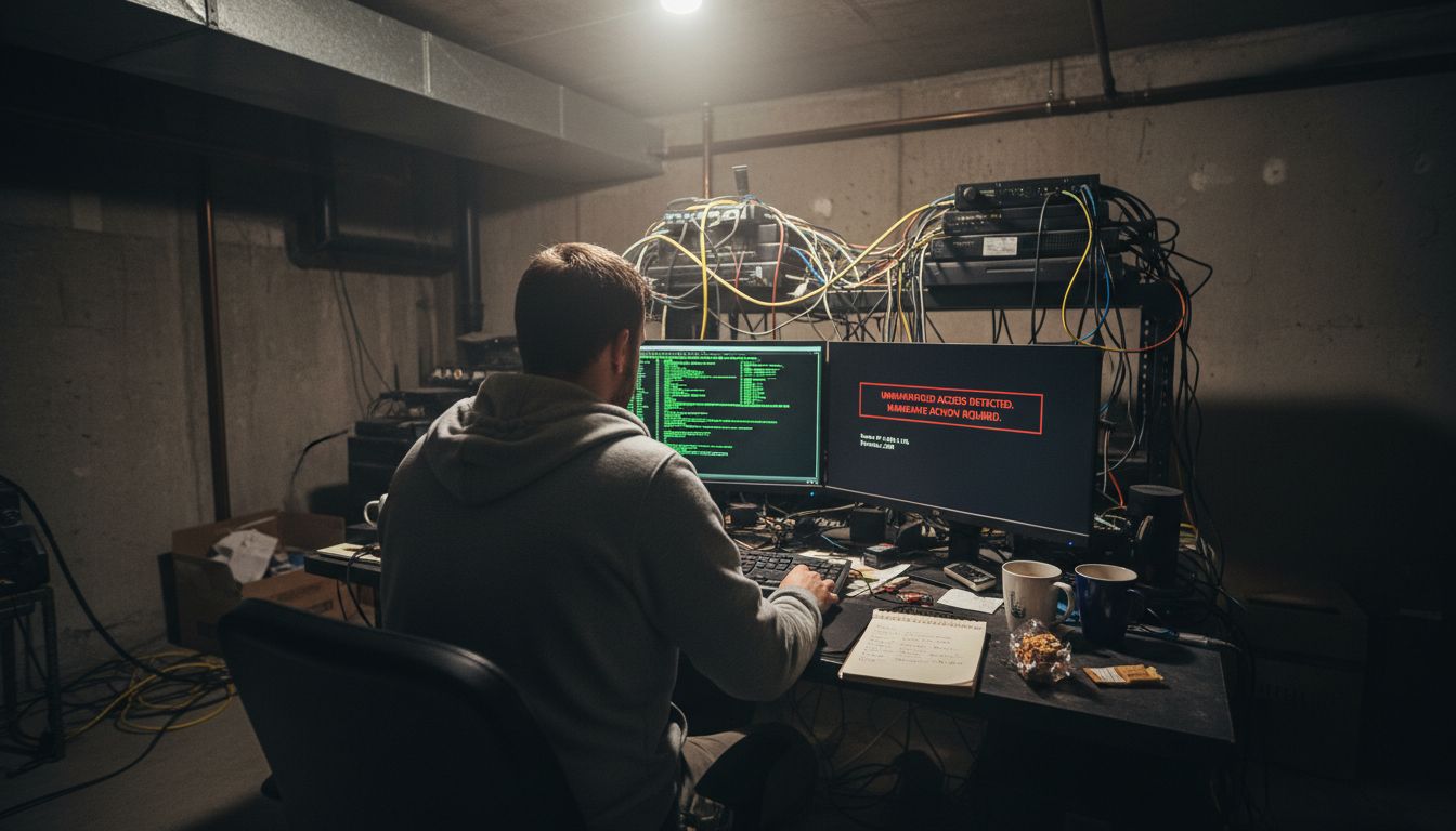 IT professional detects WiFi breach