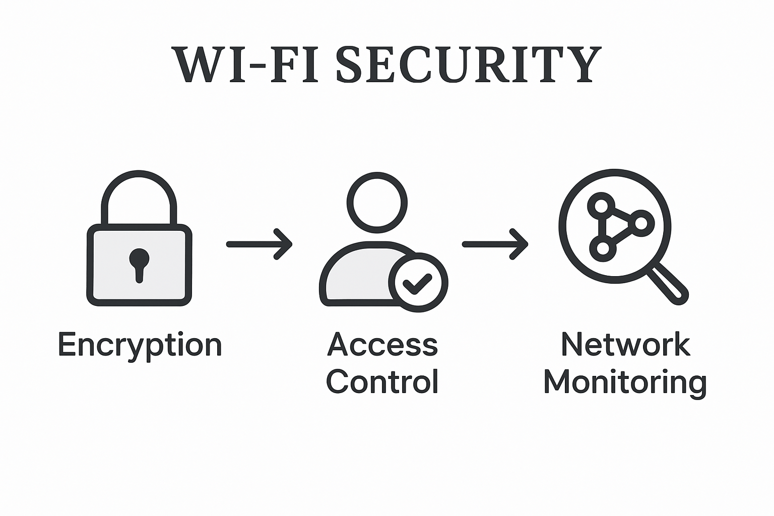 WiFi security fundamentals infographic