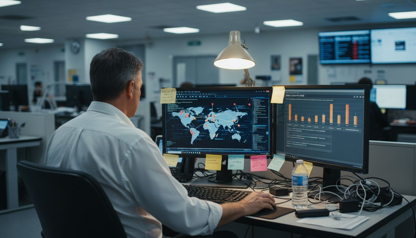 Healthcare IT specialist reviews cyber alerts