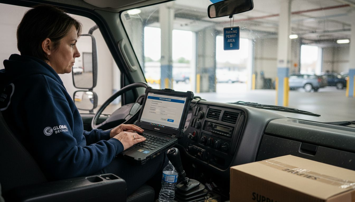 Fleet driver configuring in-vehicle hotspot