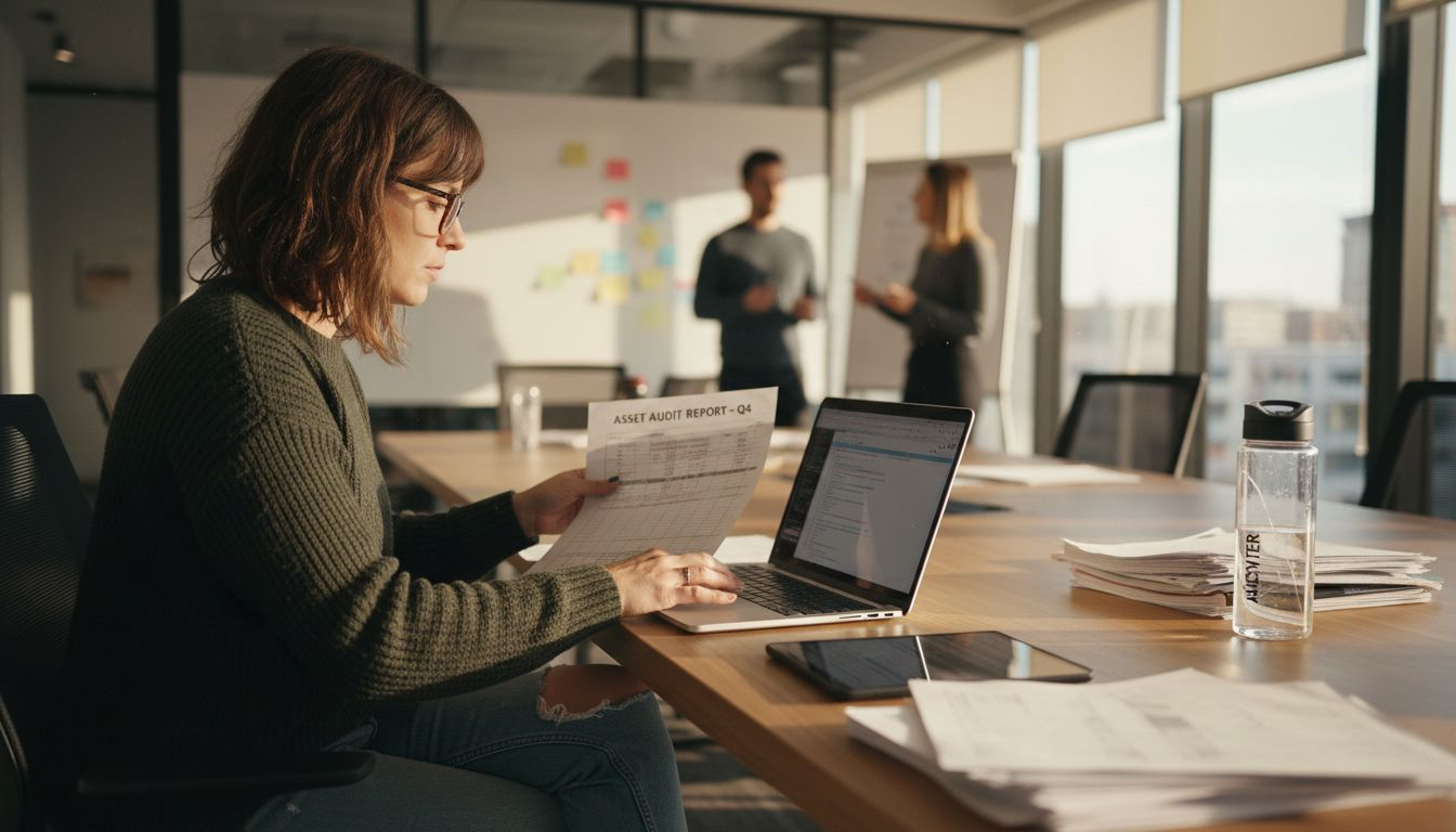 Analyst conducting IoT device security audit