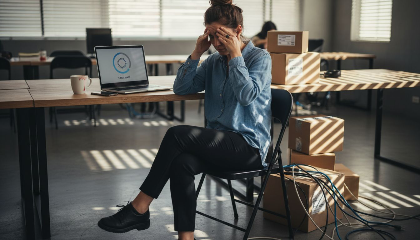 Professional frustrated by slow office network