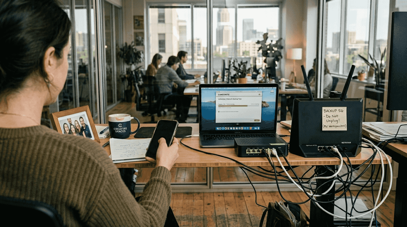 Redundant internet setup in remote office