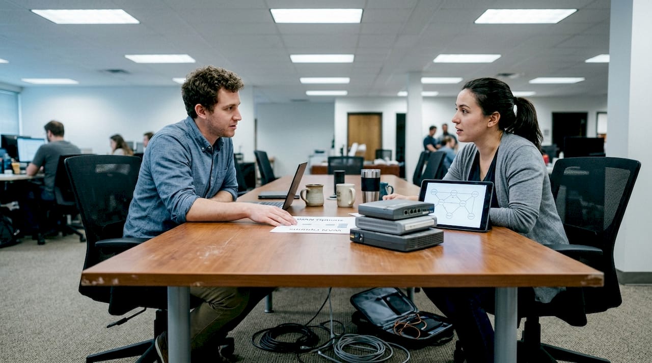 Network engineers discuss WAN connectivity options