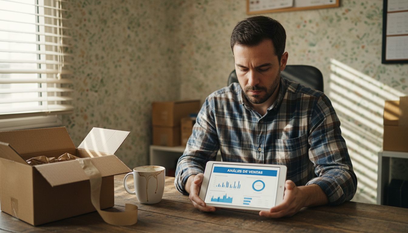 Dueño de tienda en Shopify analiza las métricas de su ecommerce