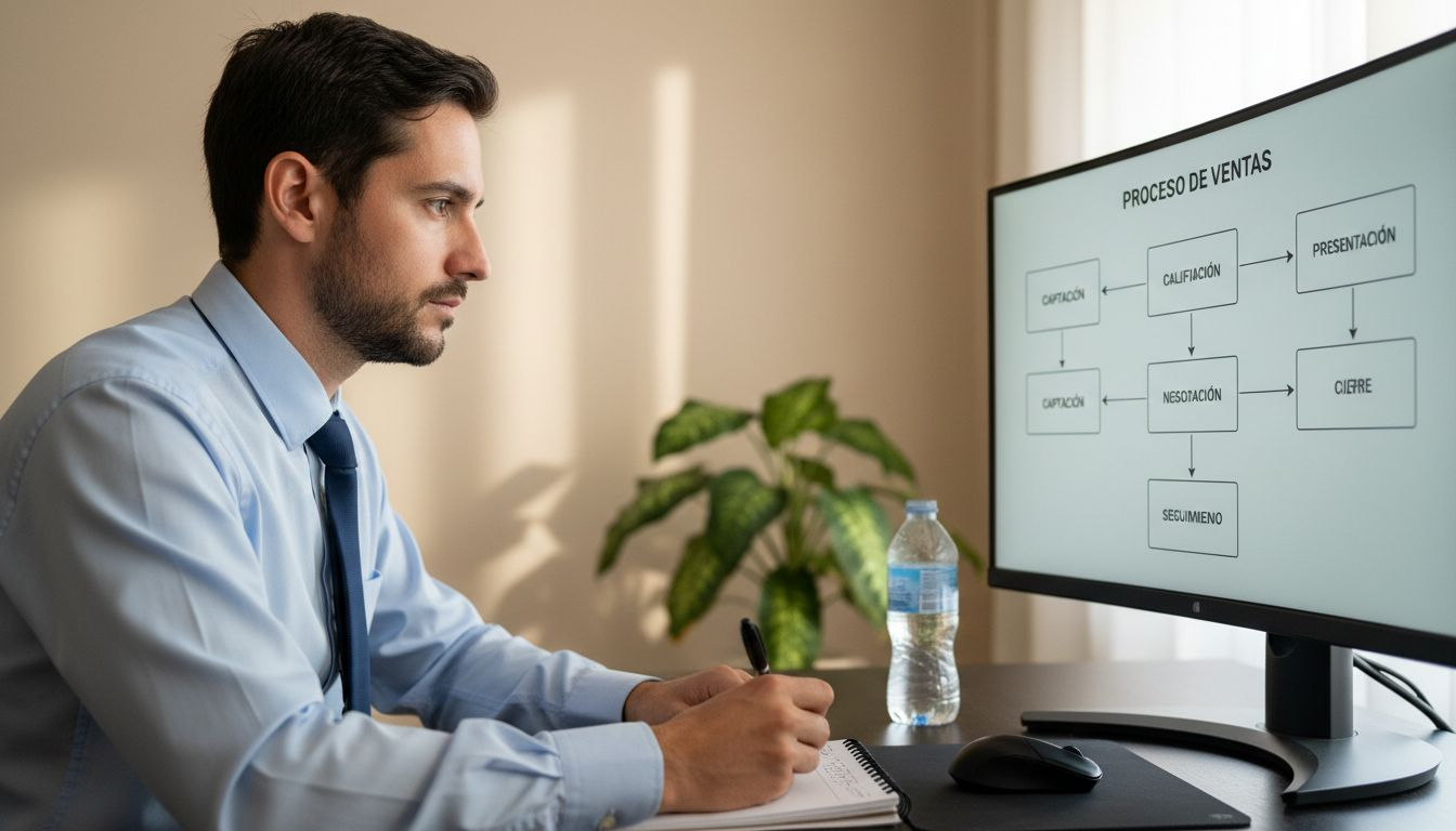 Especialista evaluando diferentes modelos de negocio para tiendas B2B