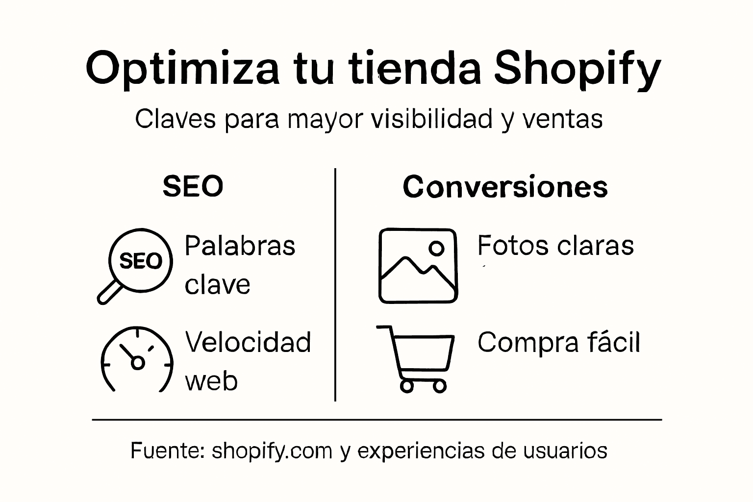 Guía visual para mejorar el rendimiento de tu tienda en Shopify