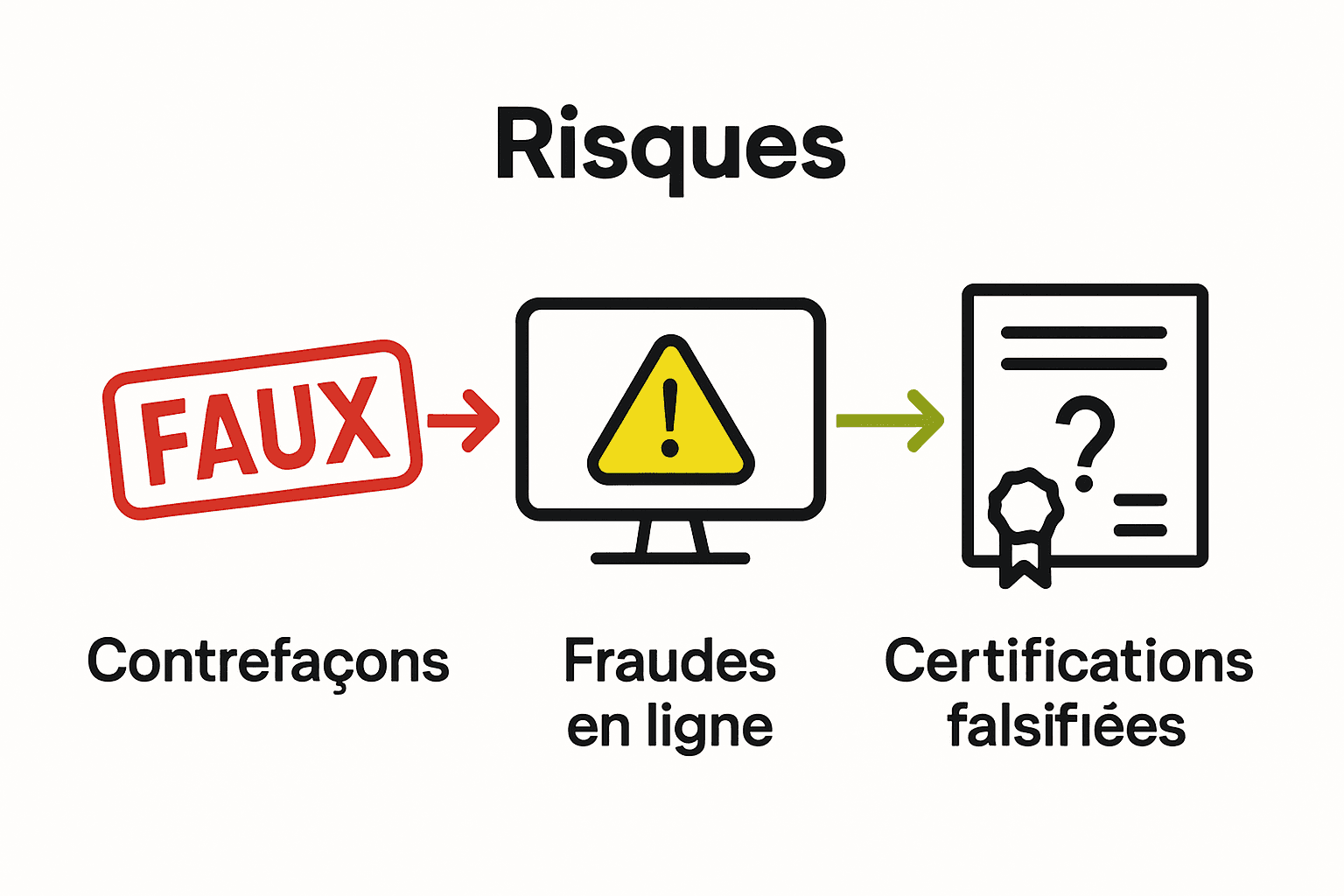Infographie comparant dangers chez les collectionneurs de lots de cartes