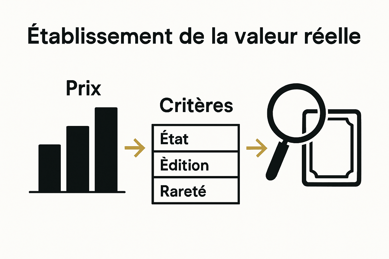 Infographie du processus de comparaison de cotations Yu-Gi-Oh.