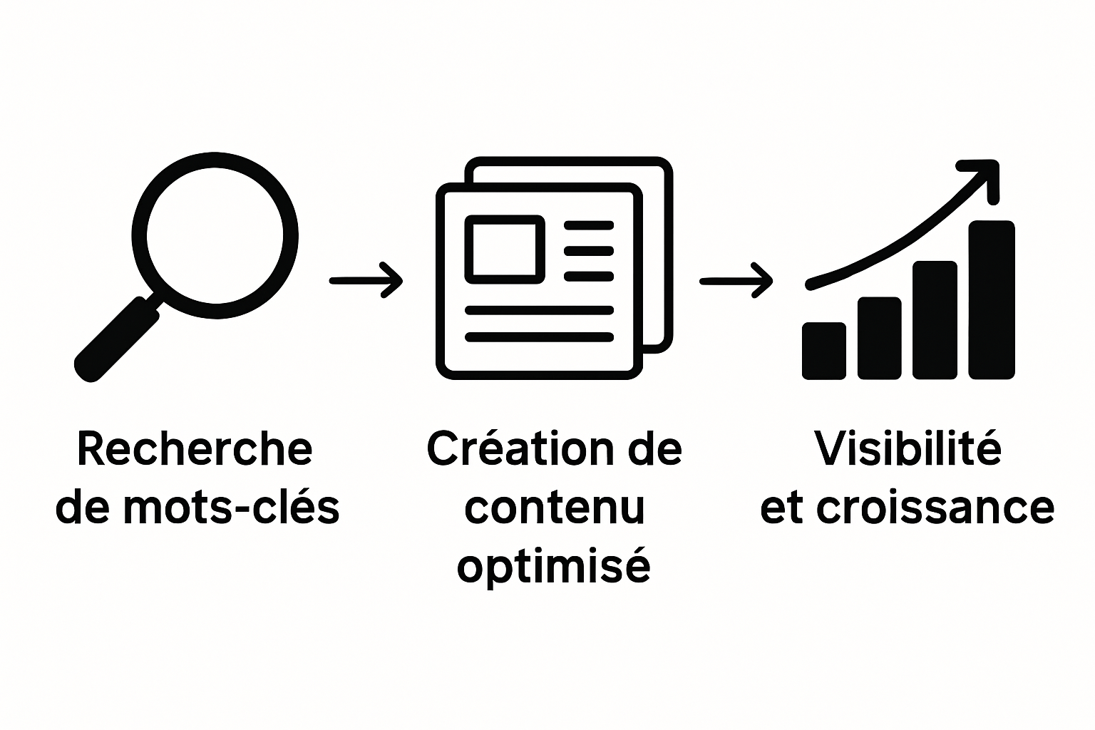 Infographie : les étapes clés pour créer un contenu optimisé pour le référencement naturel