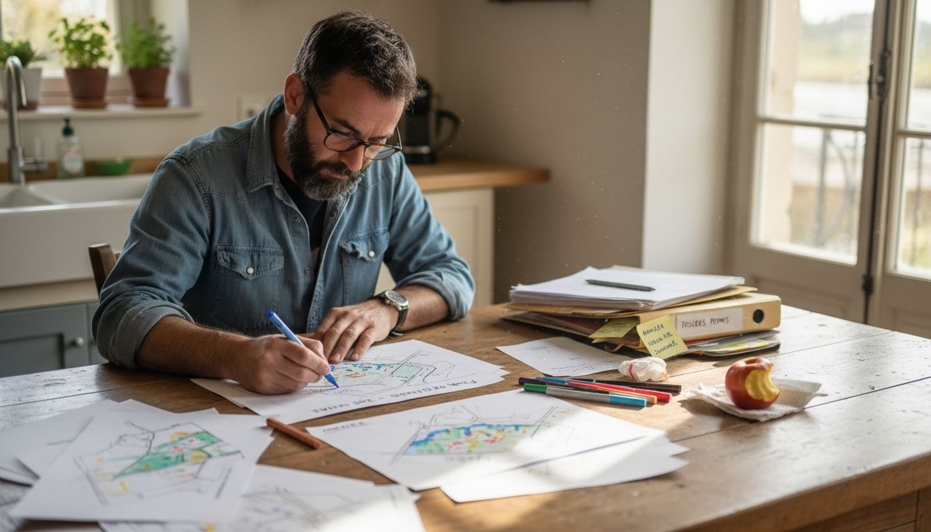 Une personne en train de concevoir l’arborescence d’un site web