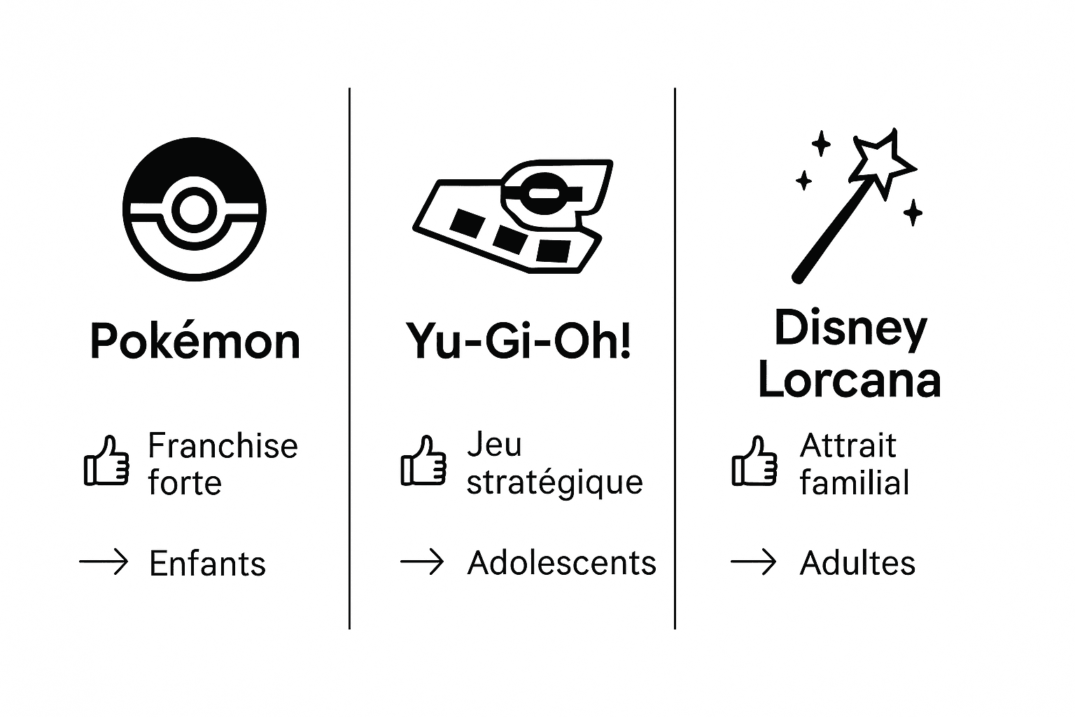 Infographie : panorama comparatif des agréments TCG en France