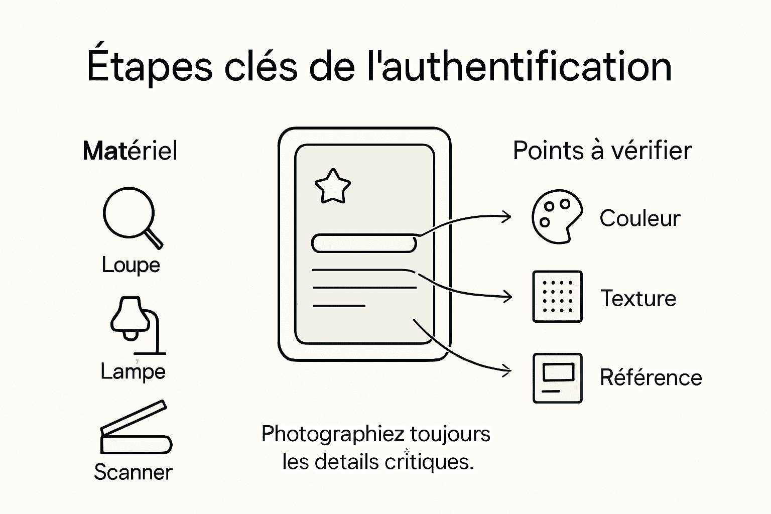 Infographie : les étapes essentielles pour l’authentification d’une carte