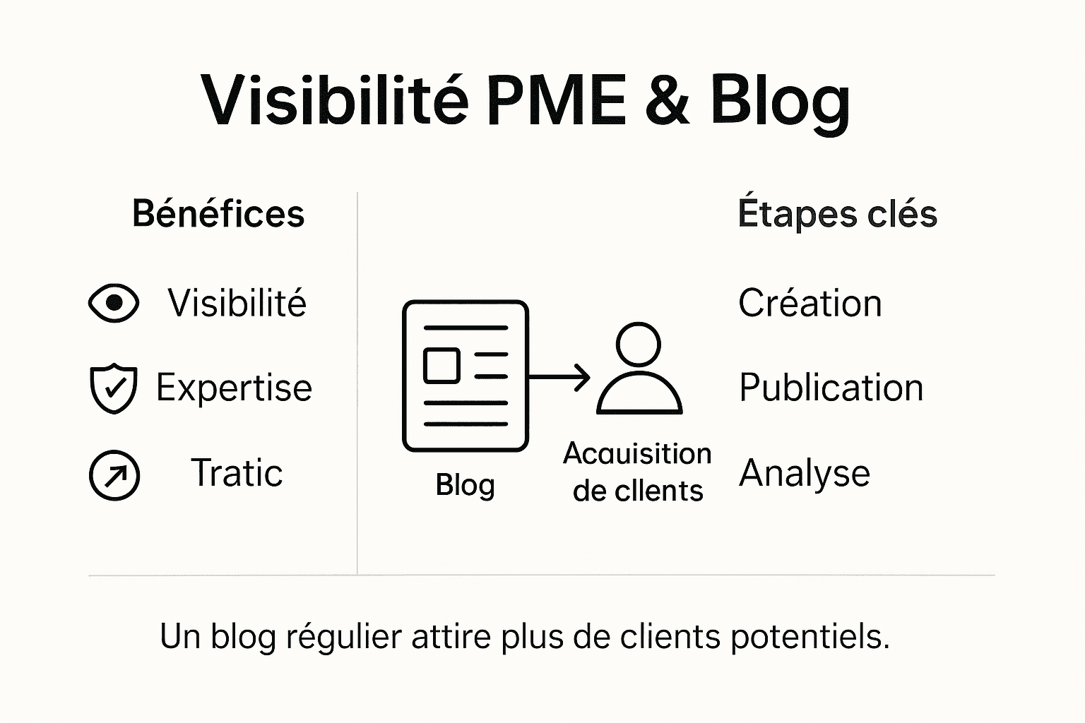 Infographie : comment booster la visibilité de votre PME grâce à un blog