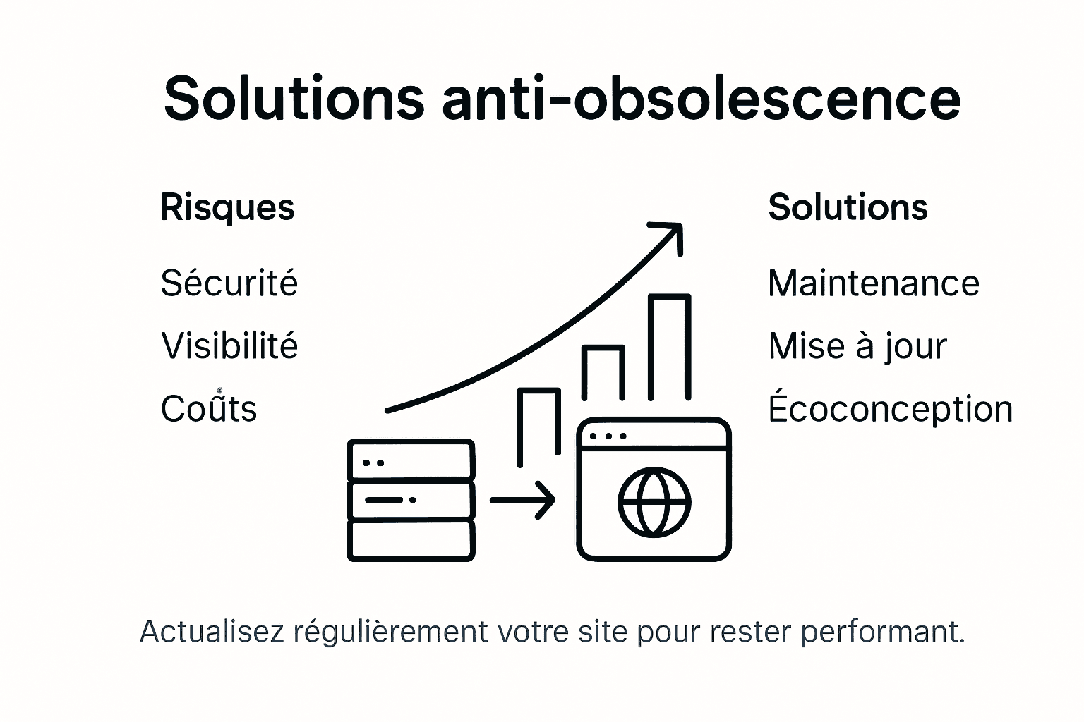 Infographie : comment lutter efficacement contre l’obsolescence des sites web