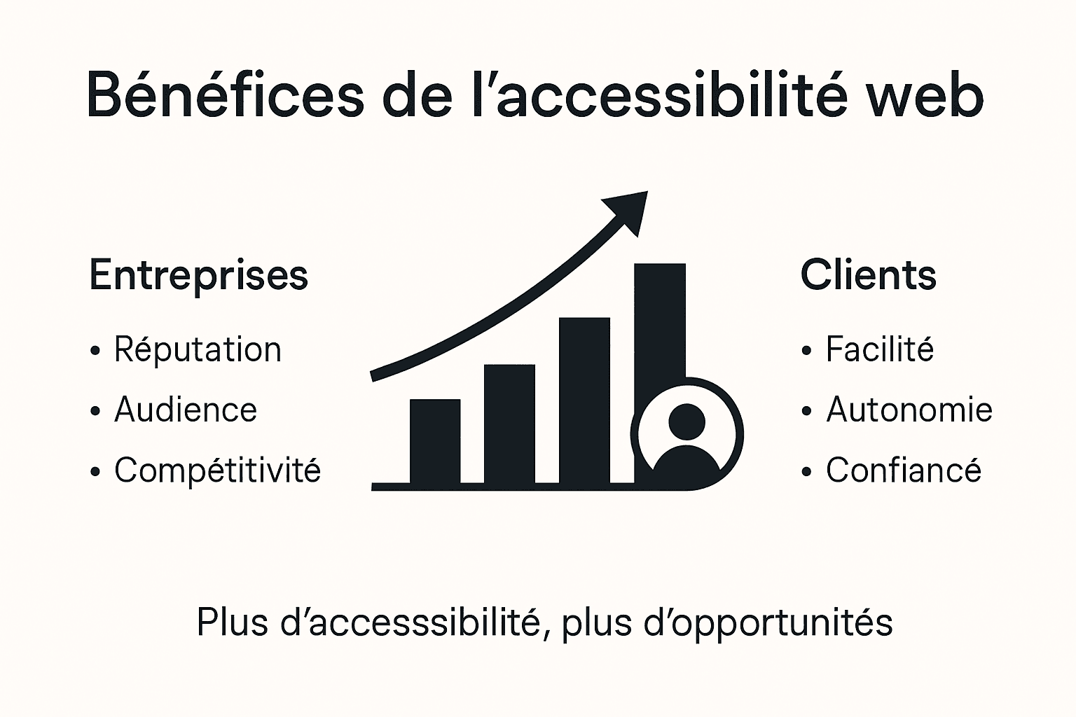 Infographie : pourquoi l’accessibilité web est un atout pour les PME