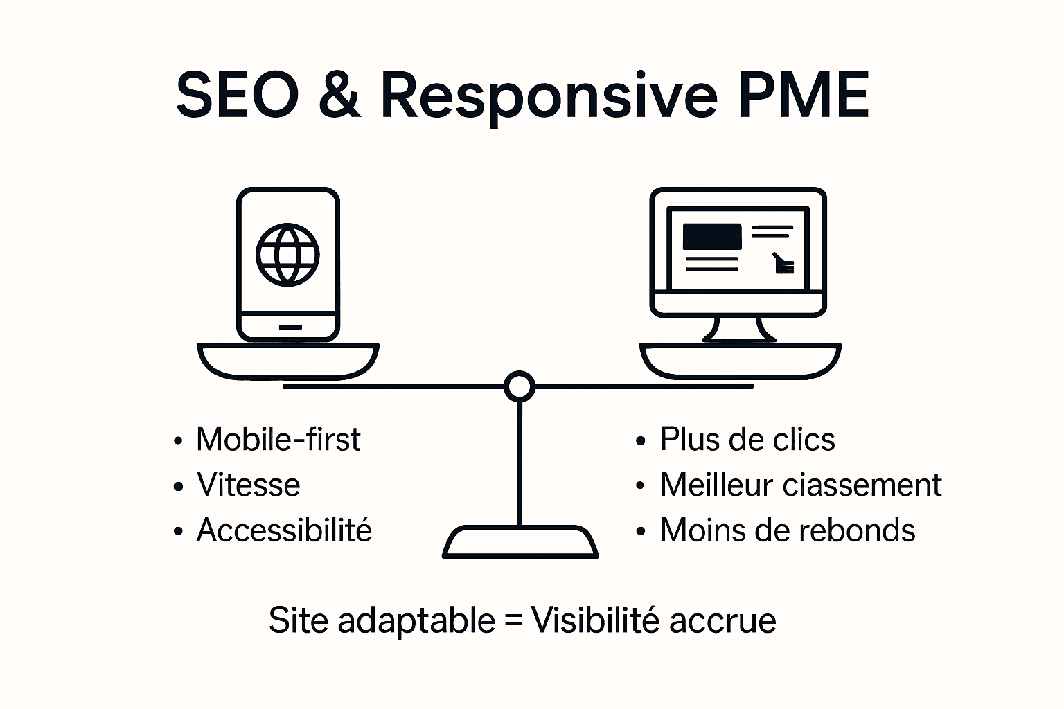 Infographie : comment un site web responsive booste le référencement des PME