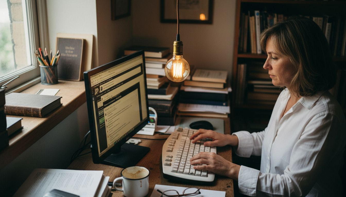 Dirigeant d’entreprise menant une analyse SEO de son site internet