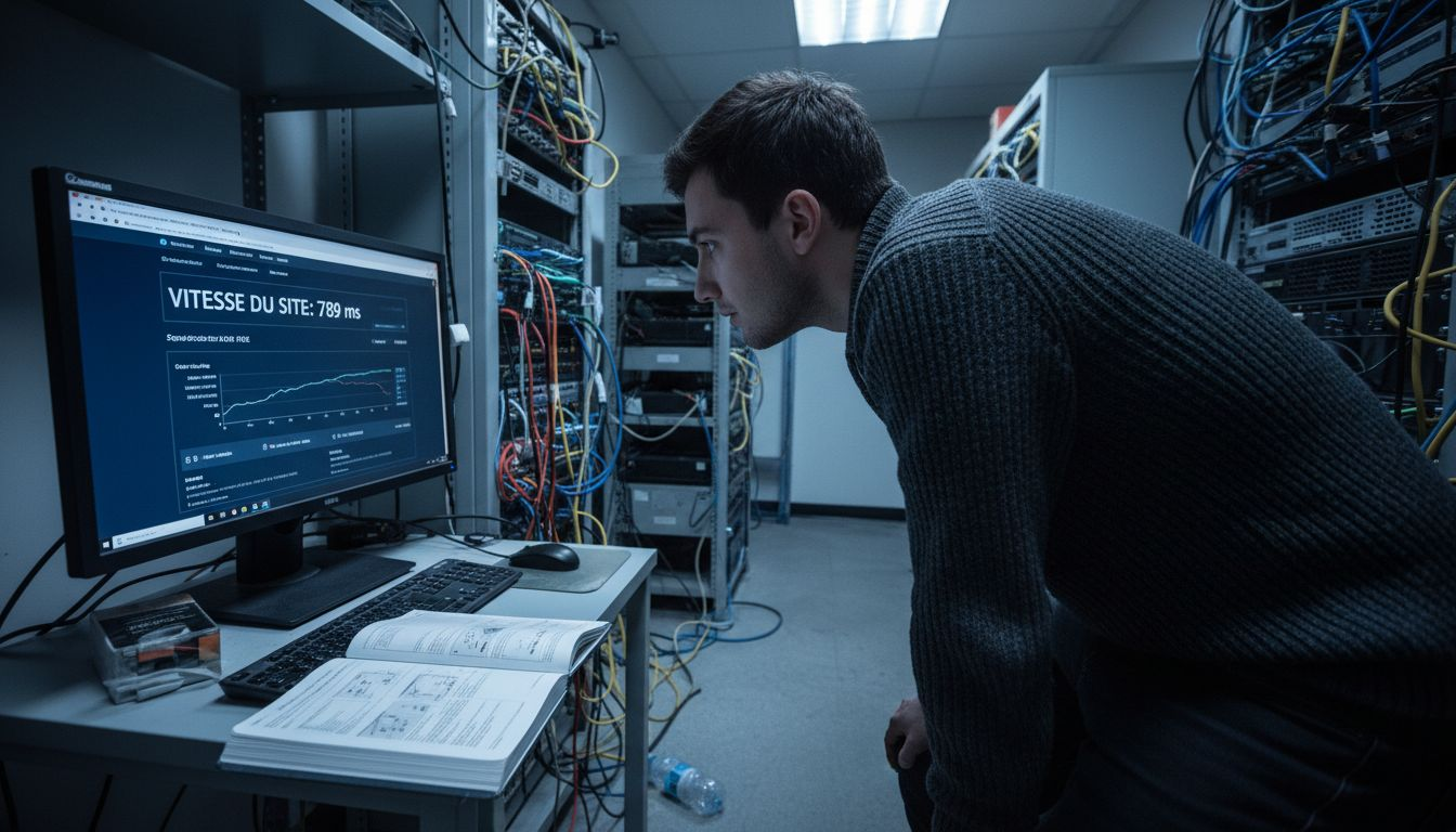Un développeur analyse les performances du site internet d'une PME