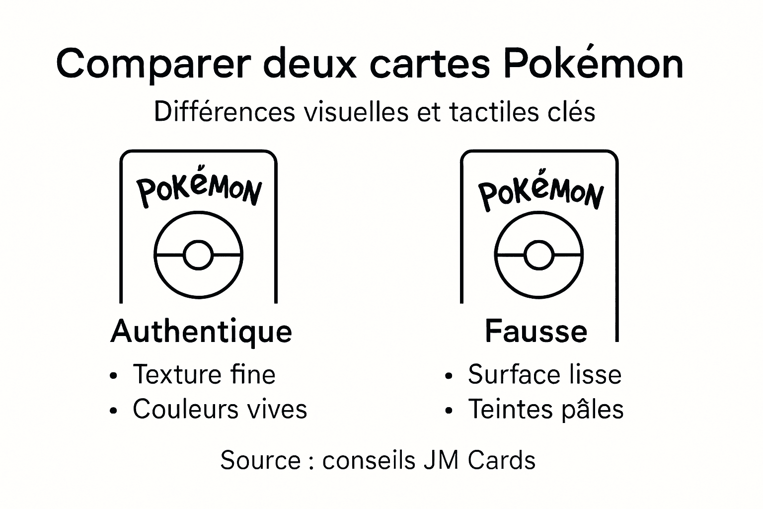Infographie : comment distinguer une vraie carte Pokémon d’une contrefaçon