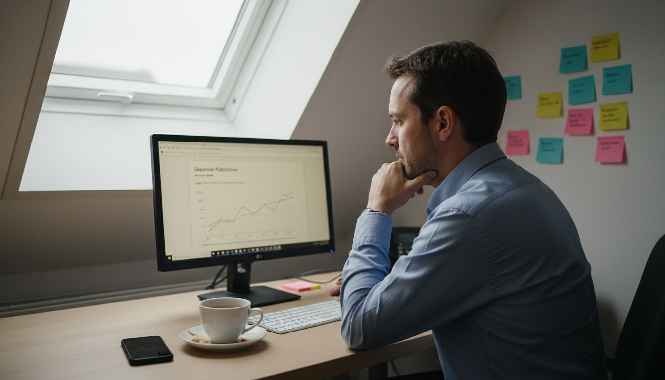 Le dirigeant d’une PME passe en revue le budget alloué à sa campagne SEA.