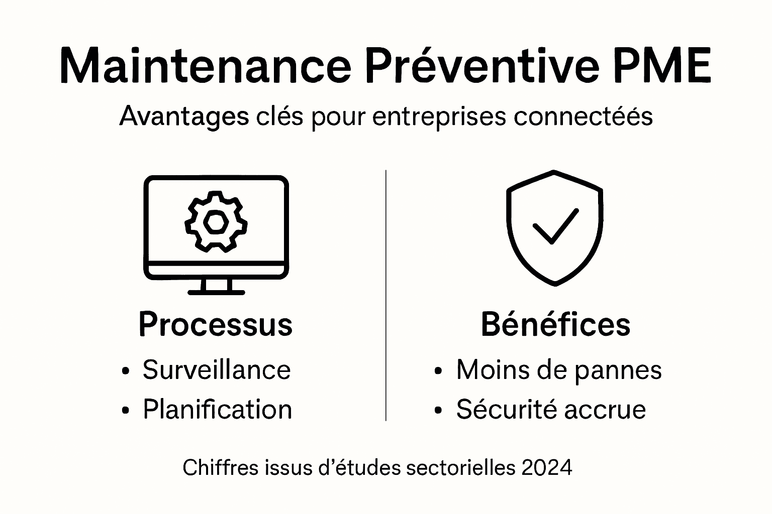 Aperçu visuel des bonnes pratiques de la maintenance préventive en PME