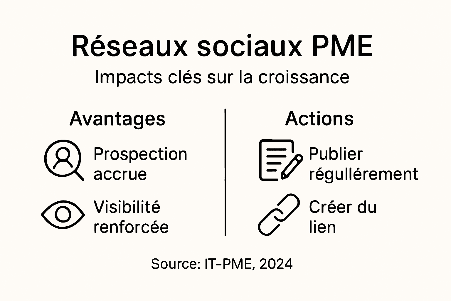 Infographie : l’impact des réseaux sociaux sur les petites entreprises
