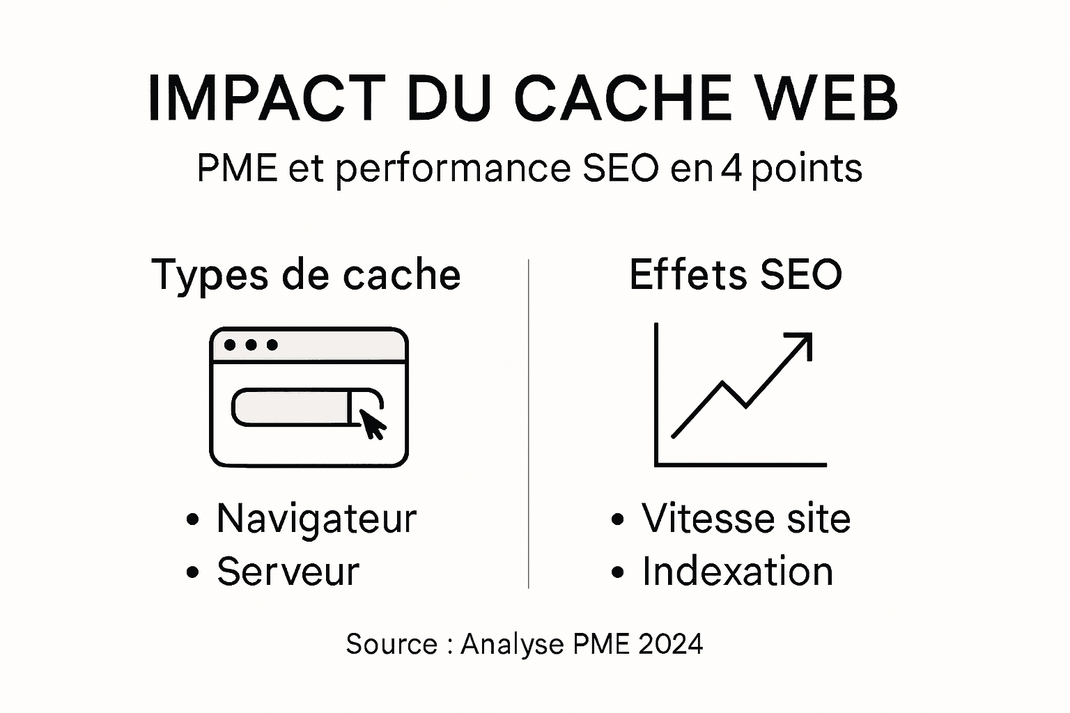 Infographie : comment la mise en cache du web influence le référencement des petites entreprises
