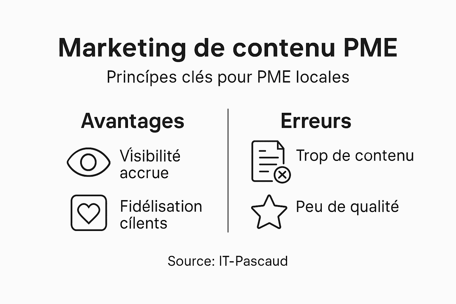 Infographie : les incontournables du marketing de contenu pour les PME