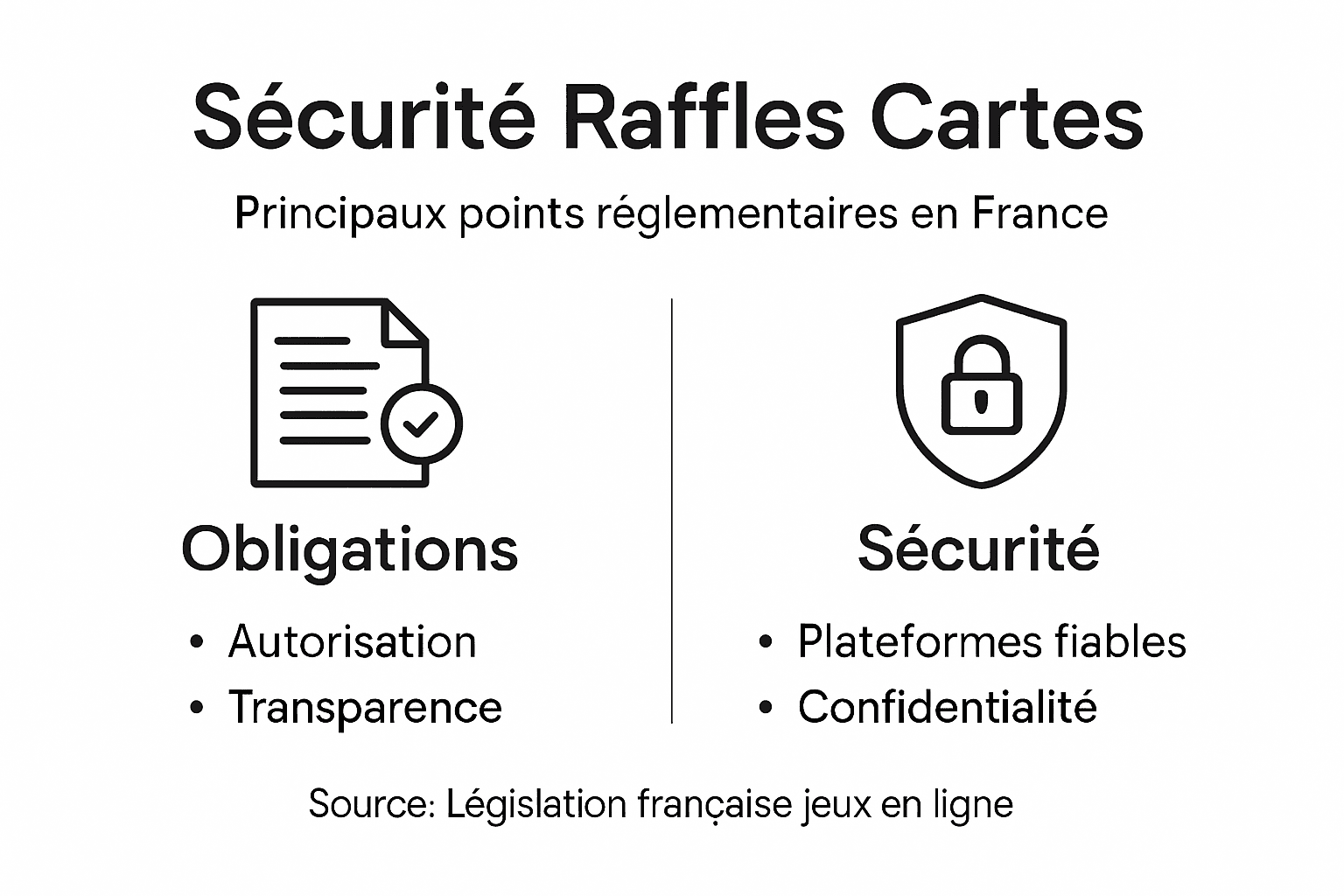 Tout ce qu’il faut savoir sur la sécurité et la légalité des tirages au sort de cartes, présenté en infographie